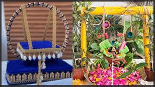 Janmashtami 2024 । Krishna jhula ideas । How to make Krishna jhula