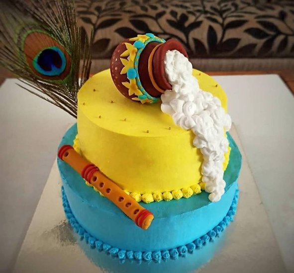 Janmashtami Cake Design 9 idea