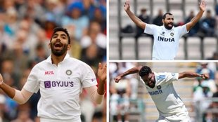 Jasprit Bumrah, Mohammed Shami, Mohammed Siraj