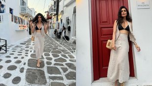 Karishma Tanna Greece holidays