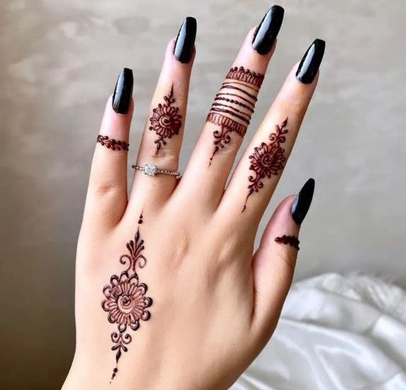Simple mehendi patterns
