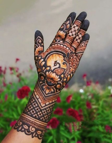 Mehndi for Krishna birthday