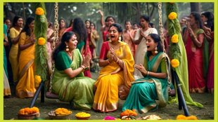 Happy Hariyali Teej 2024 Hindi Wishes Images