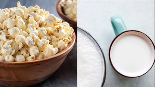 popcorn with milk for breakfast