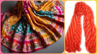 leheriya dupatta for festive season