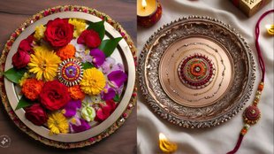how to decorate rakhi thali