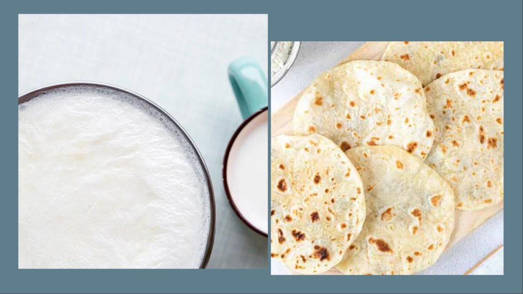 right way to eat basi roti with milk