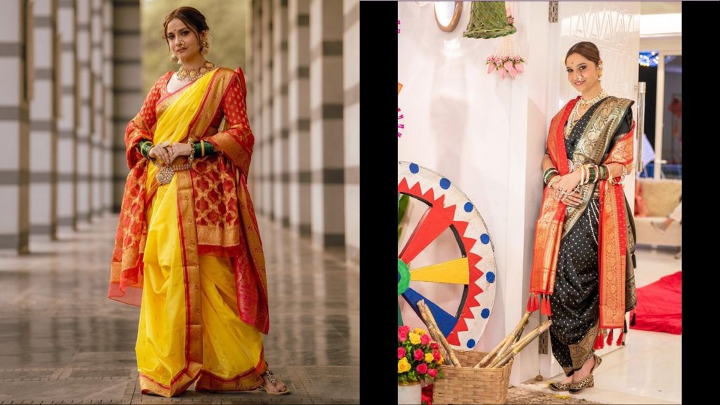 nauvari saree draping styles