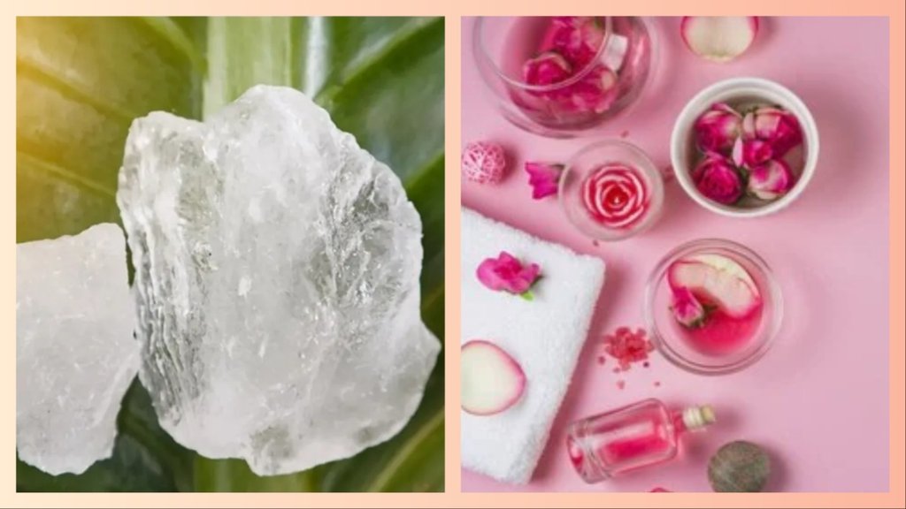 fitkari gulab jal lagane ke fayde for skin