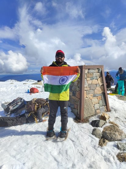 Mountain Man, Rahul Gupta, Australian Mount Kosciuszko