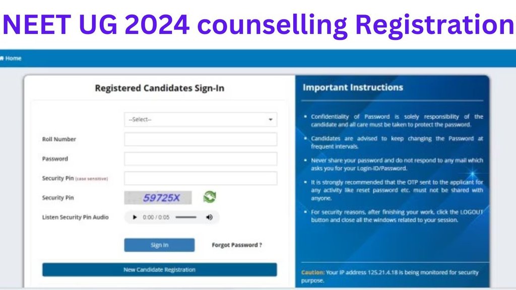 neet ug counselling 2024 registration, neet counselling, neet ug counselling