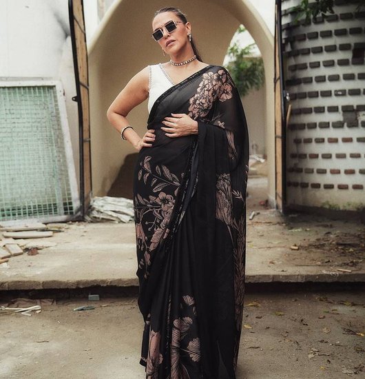 Neha Dhupia Saree