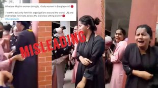 Misleading claim about Hindu women beaten in Bangladesh