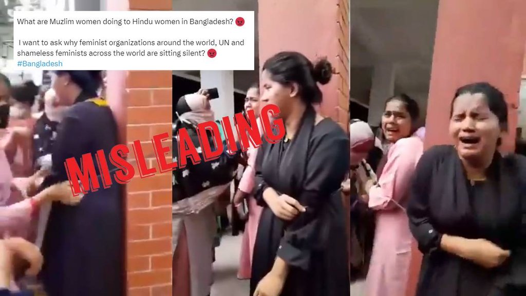 Misleading claim about Hindu women beaten in Bangladesh