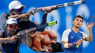 Paris Olympics 2024, Shooting, Badminton, Wrestling, Lakshya Sen, Maheshwari Chauhan, Anantjit Singh, Nisha Dahiya
