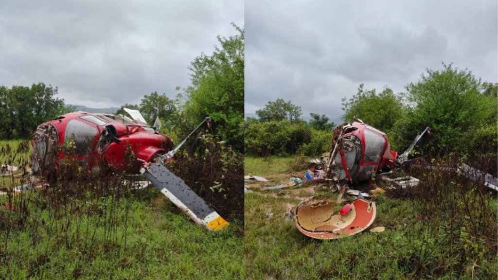 Pune Helicopter Crash: हेलीकॉप्टर में सवार थे चार लोग (सोर्स - ANI)