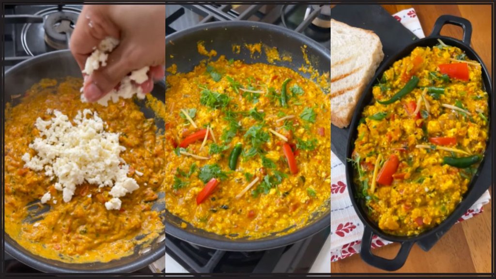 Weekend Special Breakfast Recipe । Amritsari Paneer Bhurji Recipe । Breakfast with Paneer