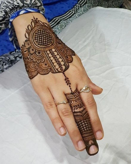 Krishna Symbols Mehndi