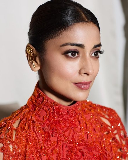 Shriya Saran Strappy heels