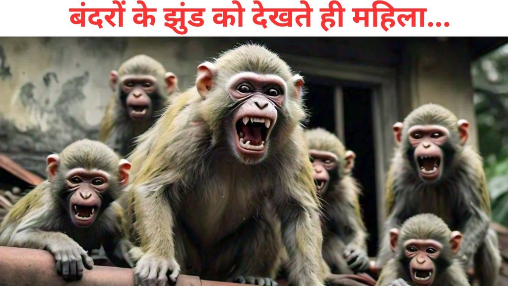 monkey, woman died, kaushambi news