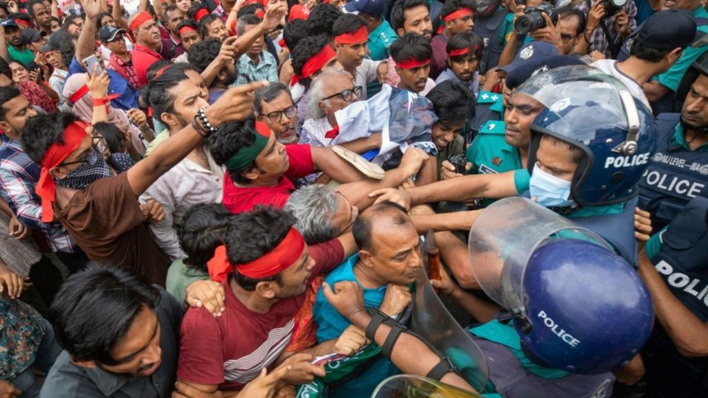 angladesh Violence, SheikhHasina, Dhaka