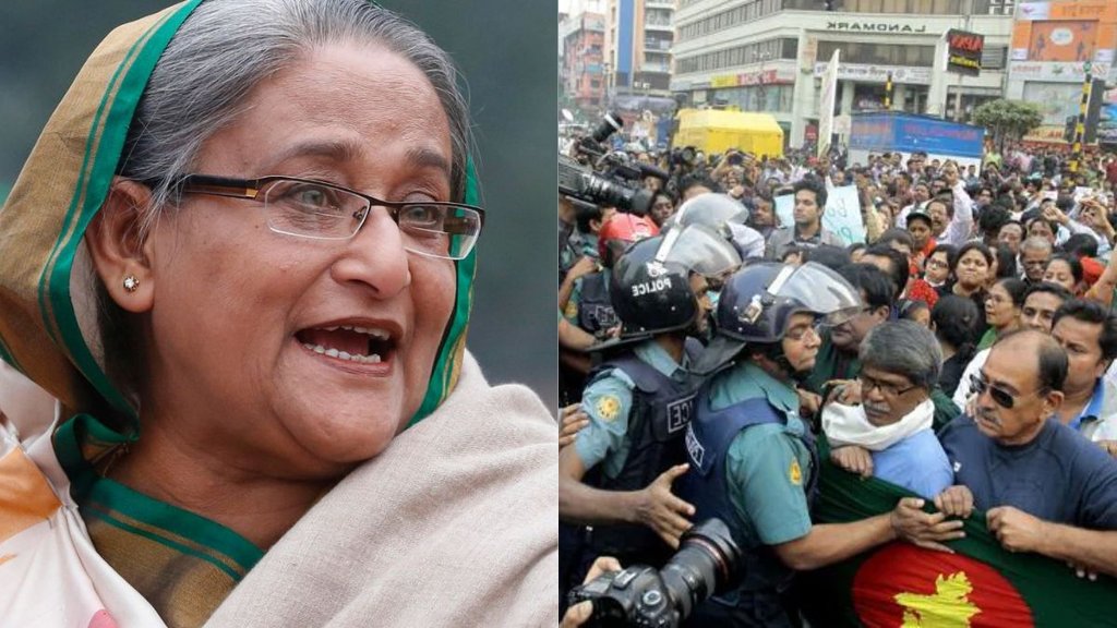 Bangladesh,curfew in Bangladesh,sheikh Hasina,