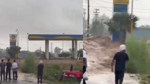 himachal pradesh | una | car washed away |