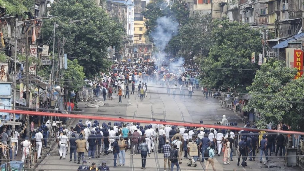 nabanna march | west bengal | kolkata |