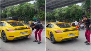 Porsche, Porsche car, Porsche viral video, Porsche Cigarette viral video