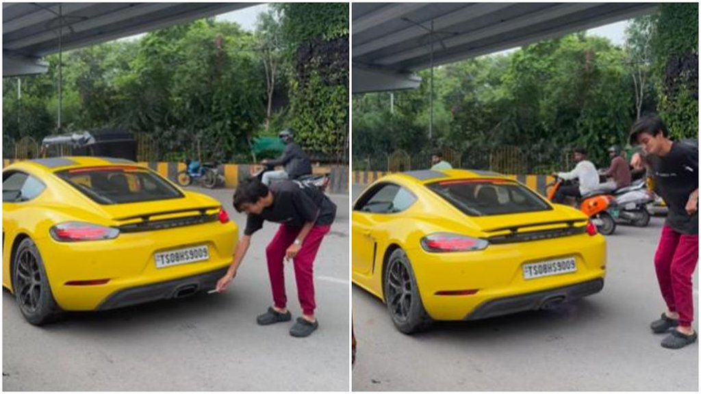 Porsche, Porsche car, Porsche viral video, Porsche Cigarette viral video