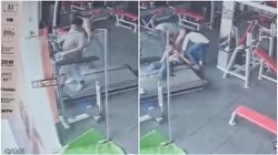 ट्रेडमिल पर चल रहा युवक धड़ाम से गिरा नीचे, छटपटाते हुए तोड़ दिया दम; हालत खराब कर देगा वायरल Video