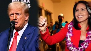 tulsi gabbard - donald trump, tulsi gabbard, donald trump