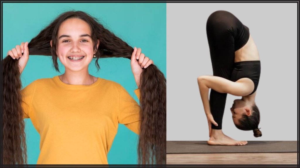 Best Yoga For Hair Growth । Yoga For Hair । Sarvangasana For Hair । Uttanasana For Hair