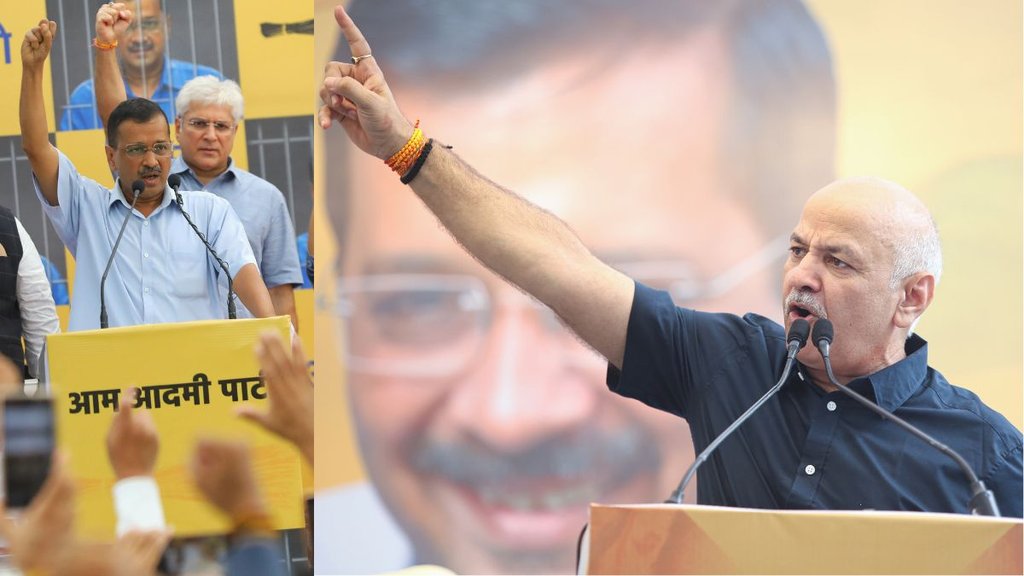 Arvind Kejriwal, Manish Sisodia, Haryana Assembly Elections