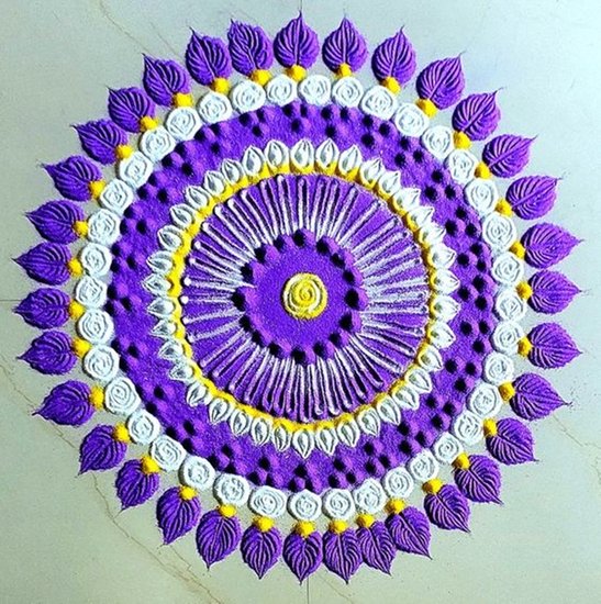 Rangoli patterns for courtyard
