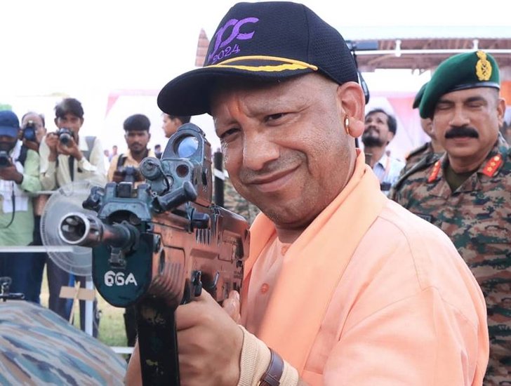 Yogi Adityanath in Lucknow