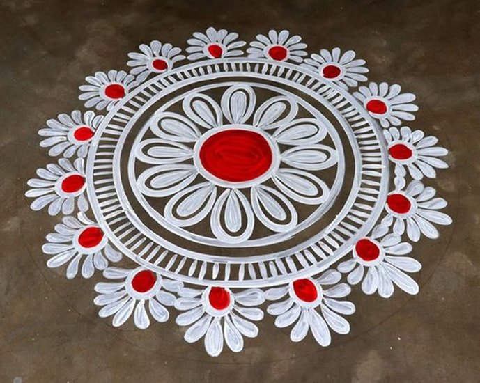 Creative Rangoli for festival