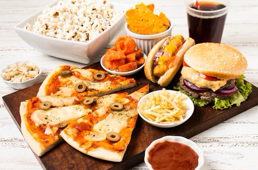 Junk food in breakfast