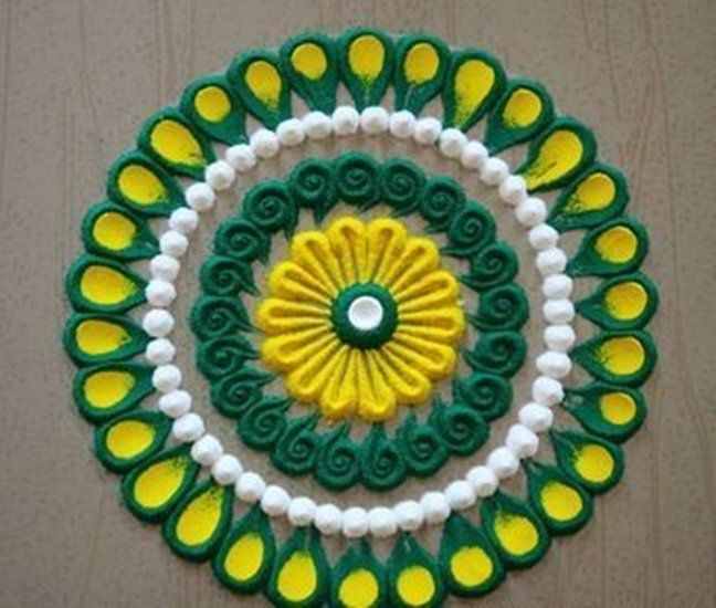 Goddess Durga Rangoli