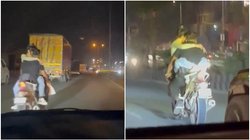 देश की राजधानी में सड़क पर खुल्लम खुल्ला रोमांस, बाइक पर कपल ने पार की सारी हदें; वायरल हो गया Video