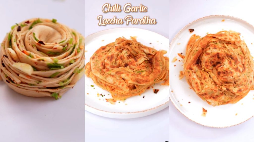 Chilli Garlic Paratha । Chilli Garlic Paratha Recipe । Breakfast recipe