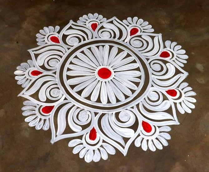 Rangoli for Navratri 2024