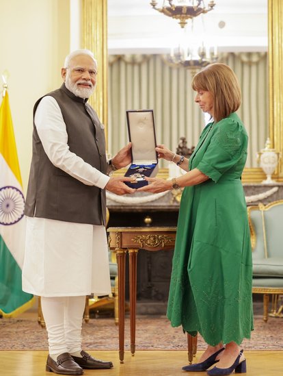 Grand Cross Order of Honour Greece Modi