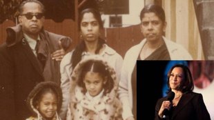 kamala harris grandparents, kamala harris childhood photo