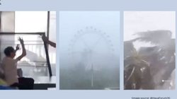 नहीं देखा होगा ऐसा तूफान, हवा में उड़ने लगे स्कूटर सहित लोग, खटाखट टूटने लगे दरवाजे, Viral Video देख बढ़ जाएगी धड़कन