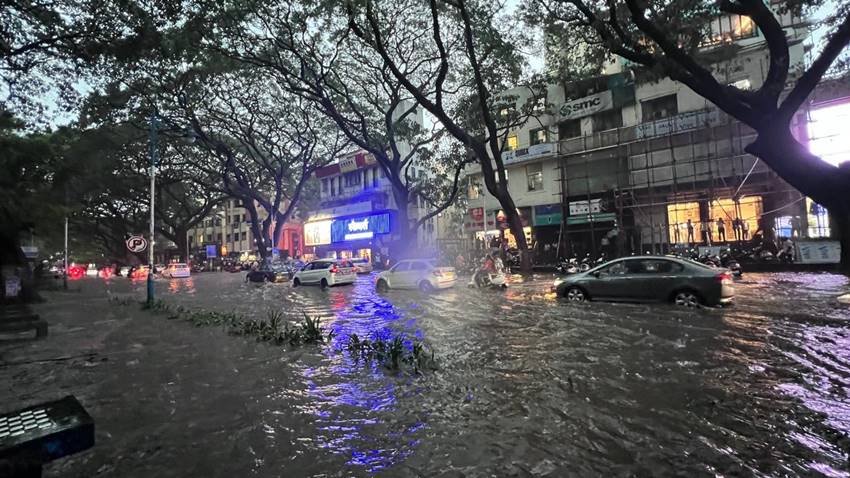 Heavy rainfall in Mumbai