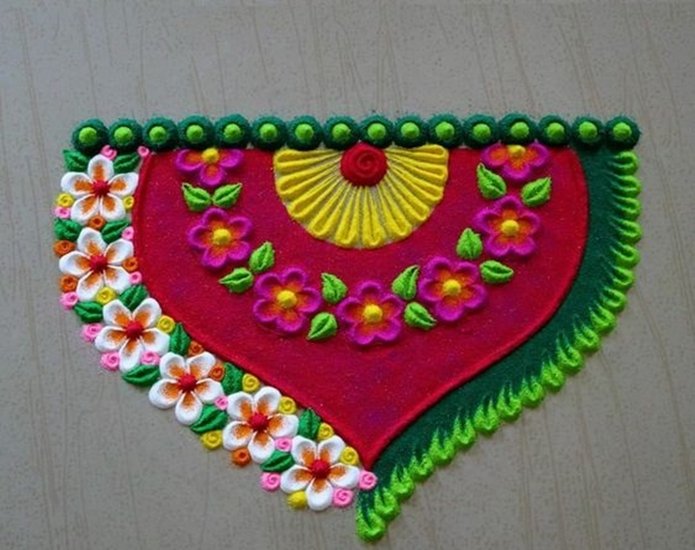 Latest Rangoli designs for Navratri