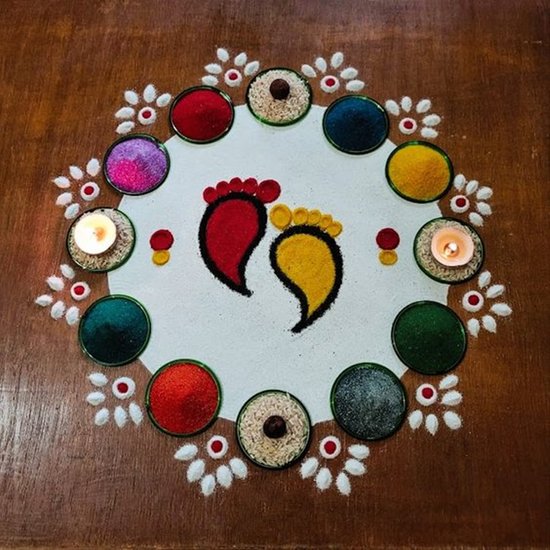 Traditional Navratri decorations