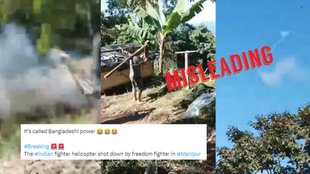 Misleading claim about fighter plane being shot in Manipur