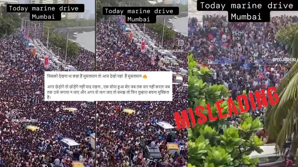 Misleading claim with victory parade video